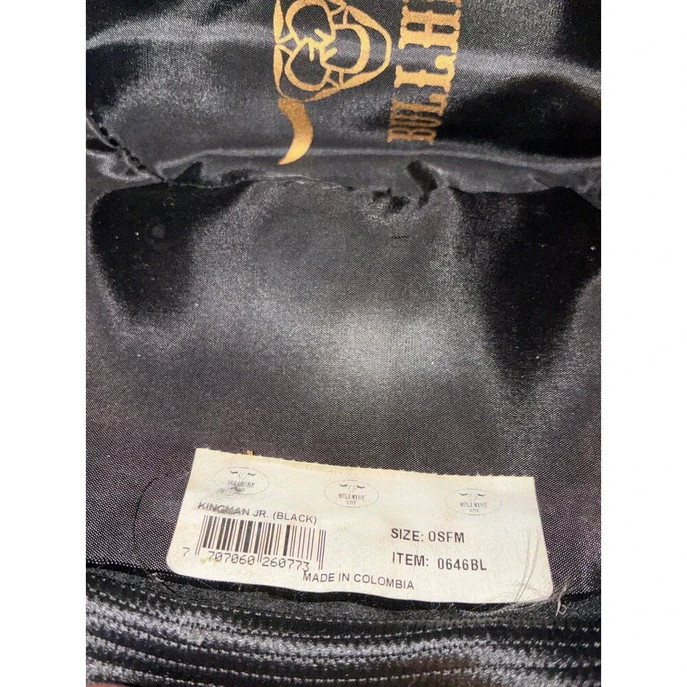 Bullhide Kingman Jr Kids Cowboy Hat Black Wool Felt Youth OSFM